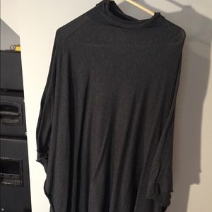 Dark grey poncho